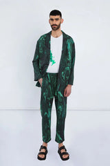 Gender Neutral Jacket in Green Swirl Pre Order