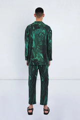 Gender Neutral Jacket in Green Swirl Pre Order
