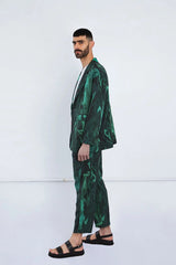 Gender Neutral Jacket in Green Swirl Pre Order