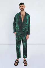 Gender Neutral Jacket in Green Swirl Pre Order