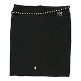 Roccobarocco Midi Skirt - 35W UK 16 Black Polyester Blend