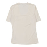 Armani Jeans T-Shirt - Medium White Cotton Blend