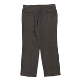 Christian Dior Checked Trousers - 37W 29L Brown Wool