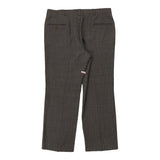 Christian Dior Checked Trousers - 37W 29L Brown Wool