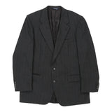 Burberry Pinstripe Blazer - XL Grey Wool
