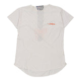 Enrico Coveri Graphic T-Shirt - XL White Cotton