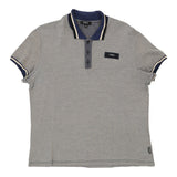 Vintage grey Costume National Polo Shirt - mens x-large