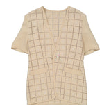 Gai Mattiolo Checked Jacket - Large Beige Cotton