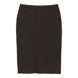 Armani Midi Pencil Skirt - 28W UK 8 Black Polyester