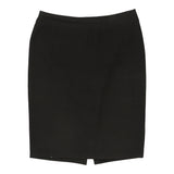 Armani Mini Pencil Skirt - 33W UK 14 Black Polyester