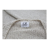 C.P. Company V-neck Jumper - 2XL Cream Cotton Blend