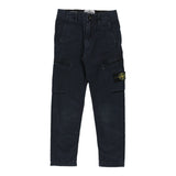 Age 6 Autumn / Winter 2017 Stone Island Cargo Trousers - XS Blue Cotton