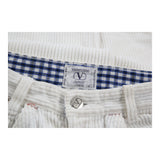 Age 14 Valentino Cord Trousers - 26W 30L White Cotton