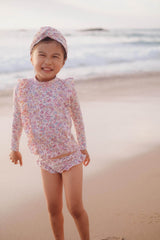 Girl's UV swim set - Cream Padma Mundra