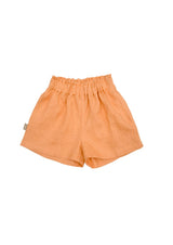 Girl's linen shorts - Orange