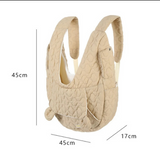 ANYPET EmbroideredAnypet Large Khaki Pet Carrier Backpack – Embroidered Fabric, Spacious Design for Small Dogs & Cats Pet Carrier - Large Space Backpack for Small Dogs & Cats