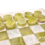 Green Onyx Checker Set