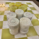 Green Onyx Checker Set