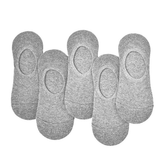 Anyfootwear 5 Pairs Size 10-14 Grey Men Women Formal Socks Cotton Long Crew Socks High Quality Office Business Sports Skateboard Knitted Casual