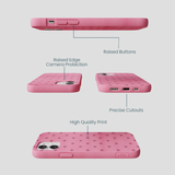 Bubblegum Pink Hearts iPhone 12 Mini Case