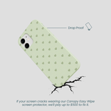 Sage Green Hearts iPhone 12 Mini Case
