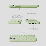 Sage Green Hearts iPhone 12 Mini Case