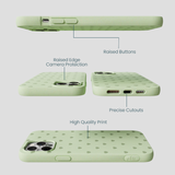 Sage Green Hearts iPhone 12 Pro Max Case
