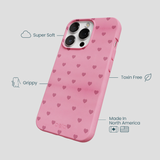 Bubblegum Pink Hearts iPhone 13 Pro Max Case