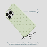 Sage Green Hearts iPhone 13 Pro Max Case