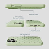 Sage Green Hearts iPhone 14 Pro Max Case