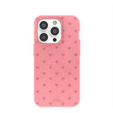 Bubblegum Pink Hearts iPhone 14 Pro Case