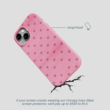 Bubblegum Pink Hearts iPhone 14 Case