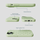 Sage Green Hearts iPhone 14 Case