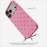Bubblegum Pink Hearts iPhone 17 Pro Max Case