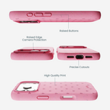 Bubblegum Pink Hearts iPhone 17 Pro Case