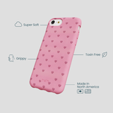Bubblegum Pink Hearts iPhone 6/6s/7/8/SE Case