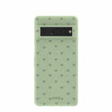 Sage Green Hearts Google Pixel 7 Pro Case