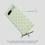 Sage Green Hearts Google Pixel 7 Case