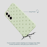 Sage Green Hearts Samsung Galaxy S23+(Plus) Case