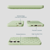 Sage Green Hearts Samsung Galaxy S23 Case