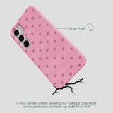 Bubblegum Pink Hearts Samsung Galaxy S25+(Plus) Case