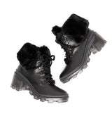 Henley Vegan Chunky Faux Fur Ankle Boot