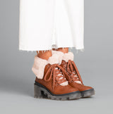 Henley Vegan Chunky Faux Fur Ankle Boot
