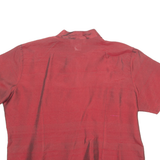 HUA SI SILK COLLECTION Womens Plain Shirt Maroon Silk 2XL