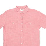 LEVI'S Mens Plain Shirt Red S