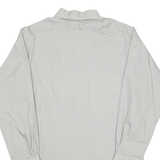 MEYTEX Mens Plain Shirt Grey Long Sleeve L