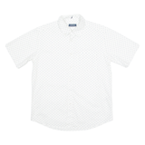 NAUTICA Mens Shirt White Crazy Pattern M