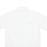 NAUTICA Mens Shirt White Crazy Pattern M