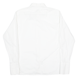 ETERNA Mens Plain Shirt White Long Sleeve L