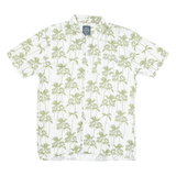 LINDBERGH Mens Hawaiian Shirt White Crazy Pattern L